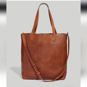 NWT Madewell The Medium Transport Tote Bag $168 English Saddle